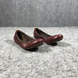 Timberland Shoes Womens Size 9 Red Leather Earthkeepers Ballet Flats Comfort